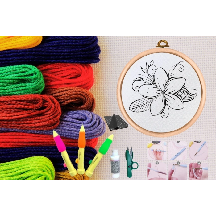 Punch Seti Nakış Seti Kasnaklı Kendin Yap Seti Seri 33