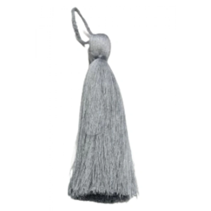 Püskül Tekli 10 cm 1 Adet Gri