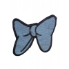 Aplike Ütü İle Yapışan Küçük Kelebek Mavi Arma 2x3 cm