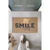Bej Kapı Önü Paspası Smile Everyday Ayıcık Desen  K-3360