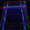 BUFFER® 1x2 Metre Dekoratif File Ağ Perde 192 LED 8 Animasyonlu Farklı Işık Modu RGB Fişli
