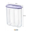 BUFFER® 2 Kapaklı Ölçekli Erzak Kuru Gıda Saklama Kutusu Kabı 2,4 Litre-SA940