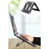 Buffer® Ayarlanabilir Metal Dizüstü Destek Tabanı Katlanabilir Taşınabilir Laptop Sehpası Standı