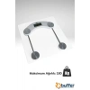 BUFFER® Dijital Kare Cam Baskül Darbelere Karşı Dayanıklı Terazi Yüksek Hassasiyetli Tartı Tf 1052