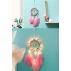 BUFFER® El Yapımı Kuş Tüyü ve Led Işıklı Dekoratif Asma Düş Rüya Kapanı