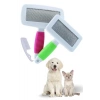 BUFFER® Kedi Köpek Telli Küçük Boy Tüy Bakım Seti Evcil Hayvan Tarama Fırçası