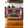 BUFFER® Taşınabilir Klasik AM/FM/SW  Retro Ev Radyo USB ile Şarj Olabilen Retro Radyo