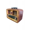 BUFFER® Taşınabilir Klasik AM/FM/SW  Retro Ev Radyo USB ile Şarj Olabilen Retro Radyo
