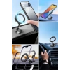 BUFFER® Tüm Telefonlarla Uyumlu Manyetik Araç Telefonu Tutacağı Katlanır 360 Derece Dönen Telefon Standı