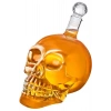 Crystal Head Kuru Kafa Cam Şişe Viski Likör Hediyelik Sürahi (1000 ML)
