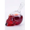 Crystal Head Kuru Kafa Cam Şişe Viski Likör Hediyelik Sürahi (550 ML)