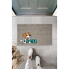 Dijital Baskı Gri Köpekli Pet Hotel Dekoratif Kapı Paspası K-2027