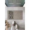 Dijital Baskı Gri Love My Dog Dekoratif Kapı Paspası K-2023