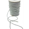 Dikilebilir Sıralı İnci Tekli En 1 cm Gümüş 10 Metre