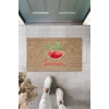 Kahverengi Kapı Önü Paspası Hello Summer Karpuz Desen  K-3262