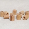 Loren Crafts 10 Adet Ham Boru Ahşap Boncuk 16mm