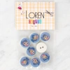 Loren Crafts 8li Balık Düğme - 1158