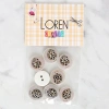 Loren Crafts 8li Balık Düğme - 1164