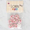 Loren Crafts 8li Biberonlu Bebek Düğme - 1028