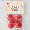 Loren Crafts 8li Düğme Kırmızı - 1128