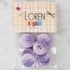 Loren Crafts 8li Düğme Mor - 1136