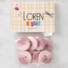 Loren Crafts 8li Düğme Pembe - 1123