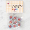 Loren Crafts 8li Emzik Düğme - 1013