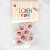 Loren Crafts 8li Gülen Yüz Düğme - 1017