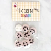 Loren Crafts 8li Gülen Yüz Düğme - 1018