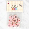 Loren Crafts 8li Gülen Yüz Düğme - 1023