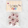 Loren Crafts 8li Gülen Yüz Düğme - 1025