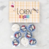 Loren Crafts 8li Kedi Düğme - 1068