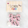 Loren Crafts 8li Panda Düğme - 1030