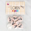 Loren Crafts 8li Panda Düğme - 1053