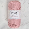 Loren Polyester Soft Macrame Pembe El Örgü İpi - LM042 - 34446