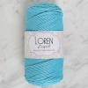 Loren Polyester Soft Macrame Turkuaz El Örgü İpi - LM045 - 34447