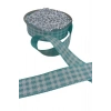 Tafta Ekoseli Kurdele 25 mm Mint 2 Metre