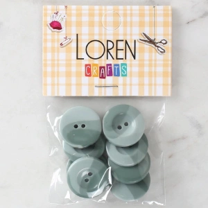 Loren Crafts 8li Düğme Yeşil - 1138
