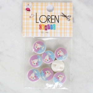 Loren Crafts 8li Yunus Düğme - 1226