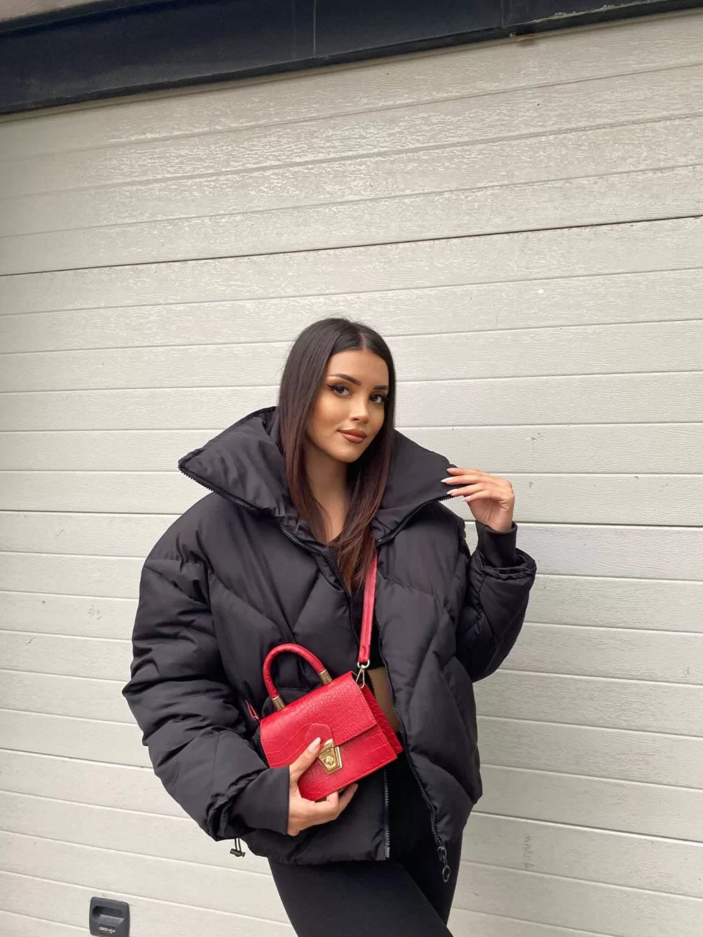 Baklava Desen Oversized Mont