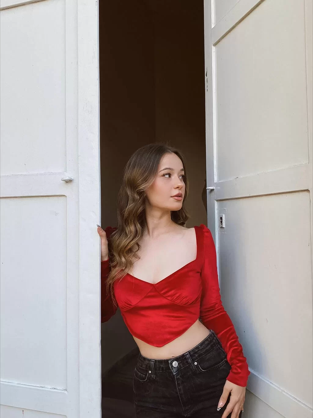 Kadife Kumaş Crop