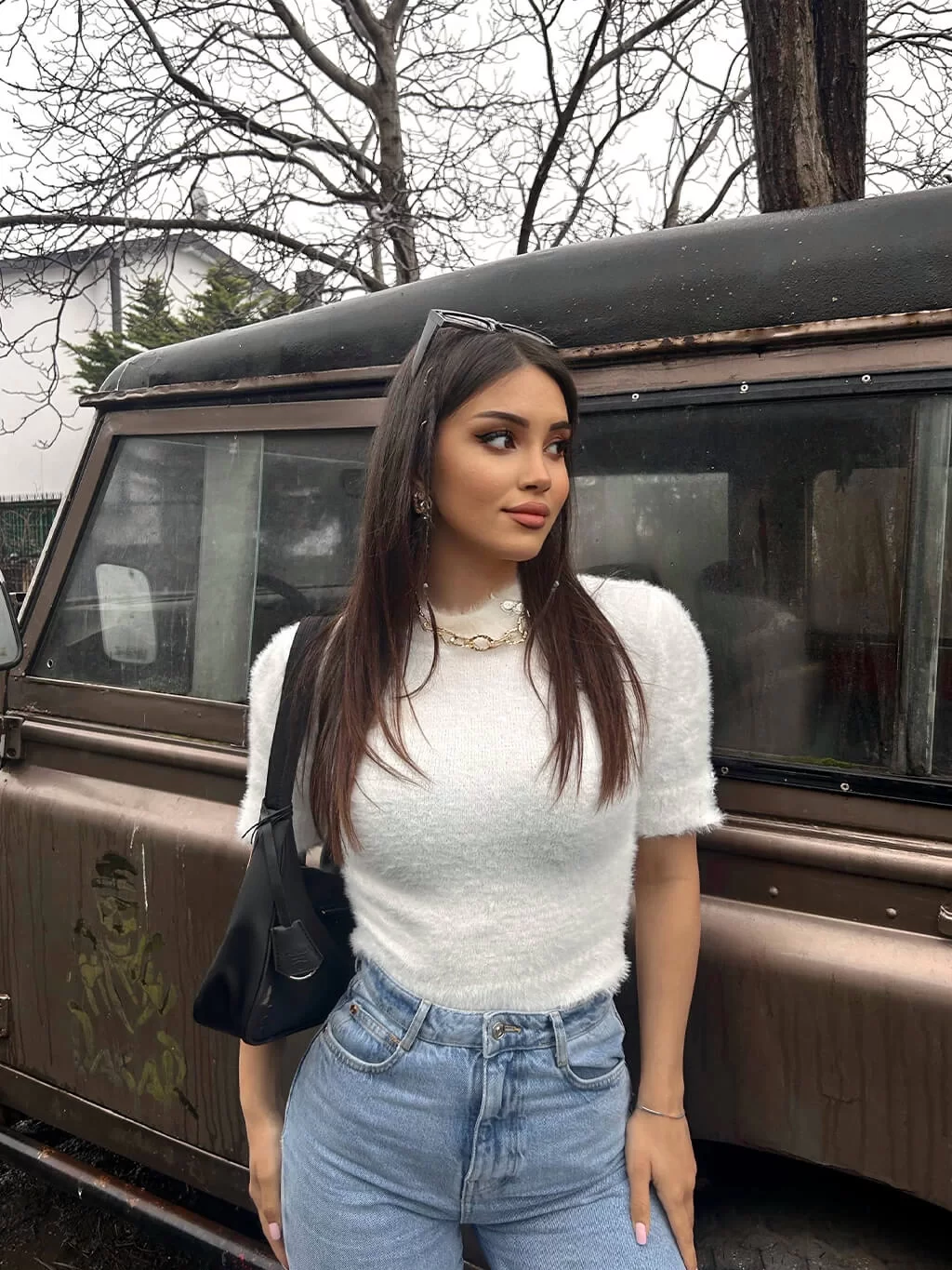 Yumoş Düğmeli Crop