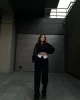 Bel Detaylı Kumaş Palazzo