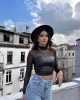 Deri Tül Detay Crop