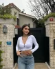 Fitilli Kapuşonlu Crop