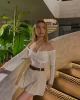 Madonna Yaka Tül Bodysuit
