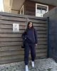 Oversize Şardonlu Sweatshirt Takım