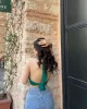 Kelly Bağlamalı Crop