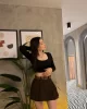 Kemerli Şort Etek