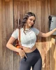 Ters Dikiş Asimetrik Crop